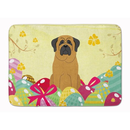 Carolines Treasures Easter Eggs Mastiff Machine Washable Memory Foam Mat BB6018RUG